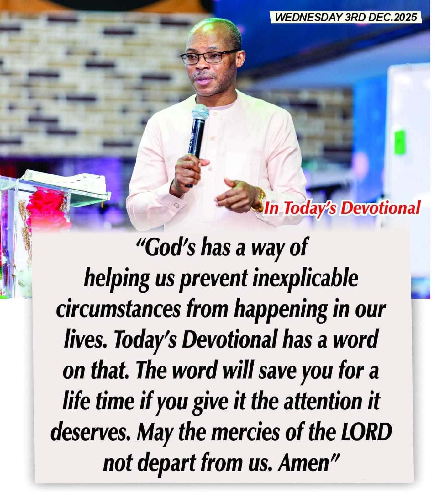 THE CRY OF THE SPIRIT DEVOTIONALS – BY RICHARD E. S. TAKIM