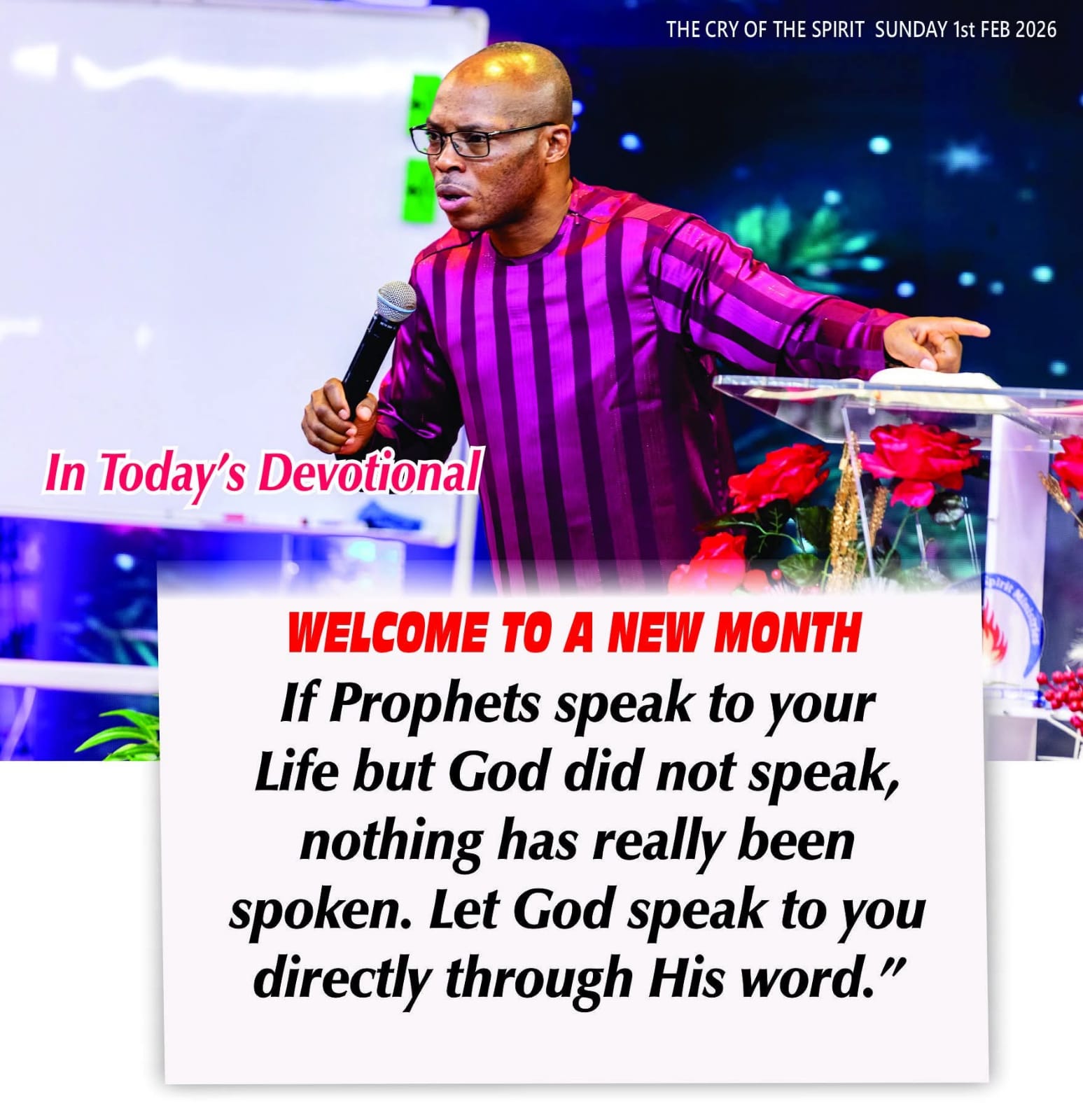 THE CRY OF THE SPIRIT DEVOTIONALS – BY RICHARD E. S. TAKIM