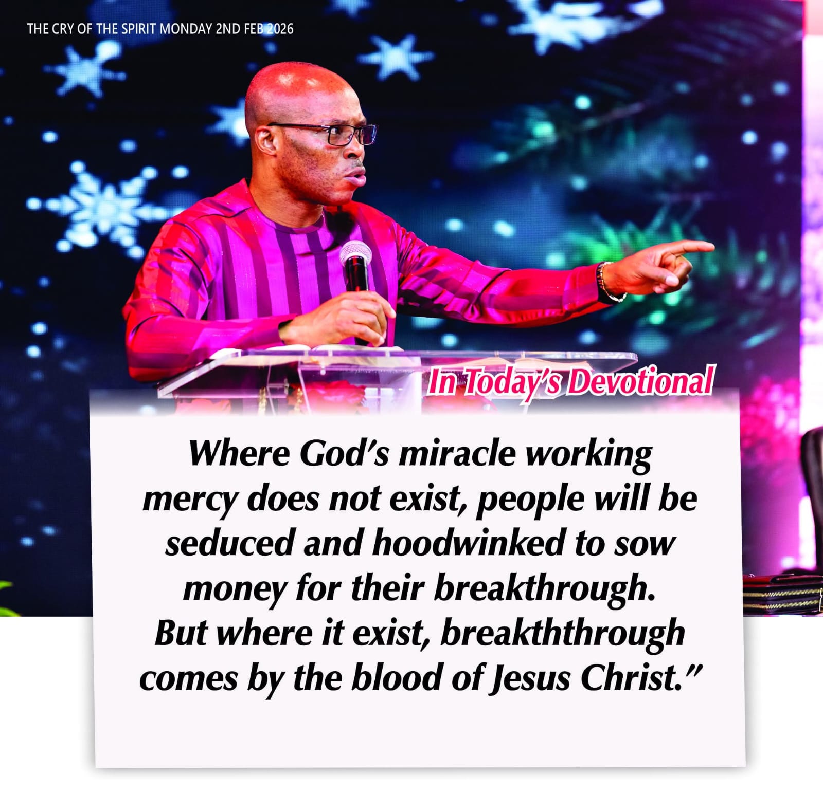 THE CRY OF THE SPIRIT DEVOTIONALS – BY RICHARD E. S. TAKIM