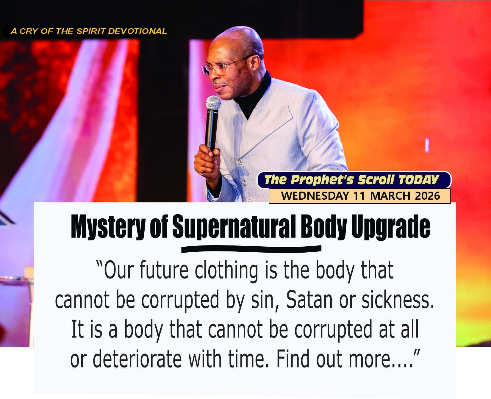 THE CRY OF THE SPIRIT DEVOTIONALS – BY RICHARD E. S. TAKIM