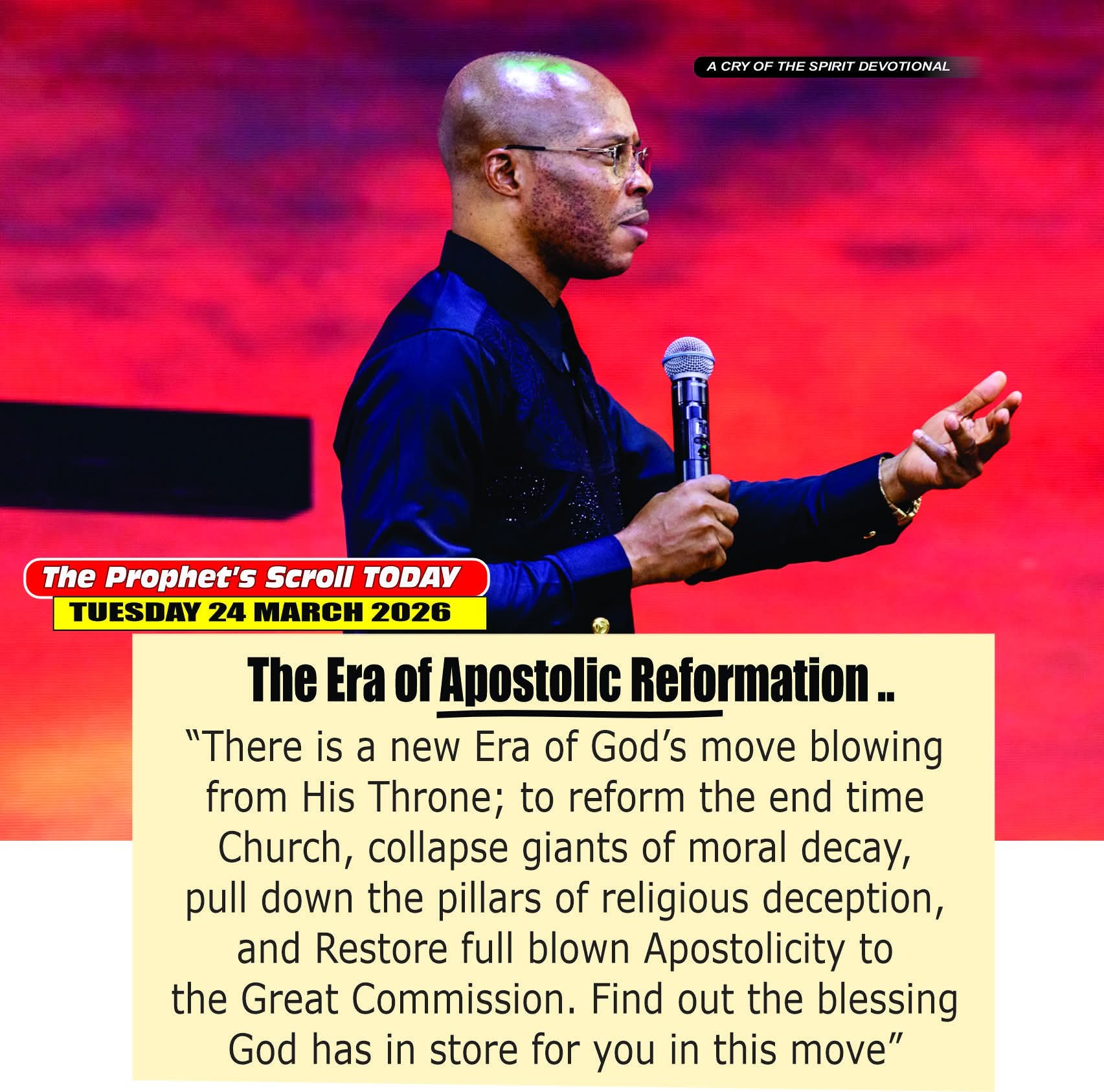 THE CRY OF THE SPIRIT DEVOTIONALS – BY RICHARD E. S. TAKIM