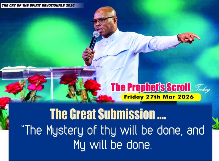 THE CRY OF THE SPIRIT DEVOTIONALS – BY RICHARD E. S. TAKIM