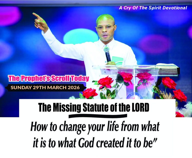 THE CRY OF THE SPIRIT DEVOTIONALS – BY RICHARD E. S. TAKIM