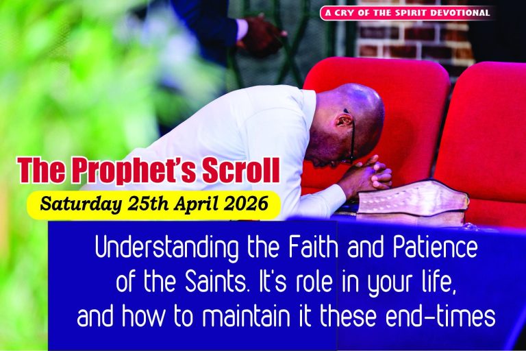 THE CRY OF THE SPIRIT DEVOTIONALS – BY RICHARD E. S. TAKIM