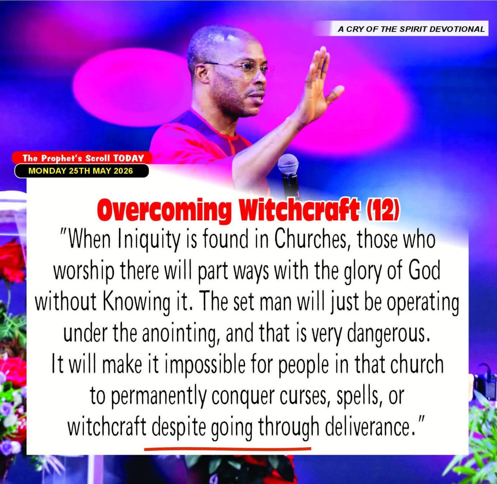 THE CRY OF THE SPIRIT DEVOTIONALS – BY RICHARD E. S. TAKIM
