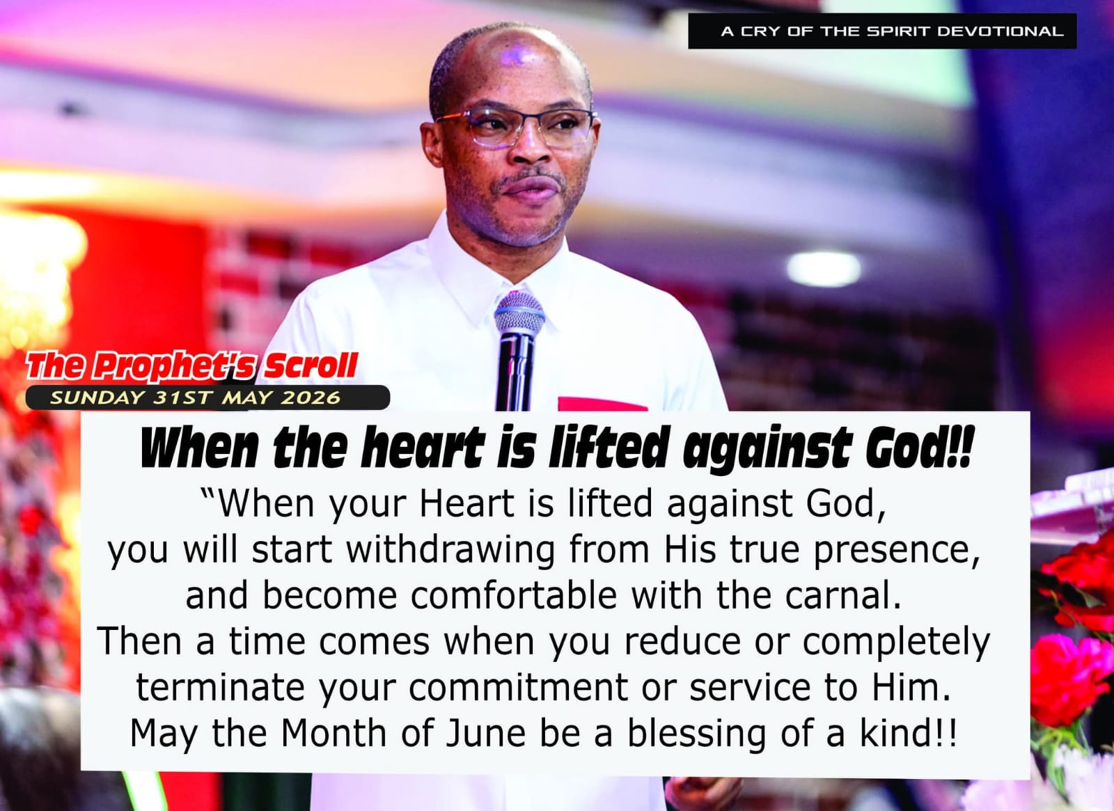 THE CRY OF THE SPIRIT DEVOTIONALS – BY RICHARD E. S. TAKI