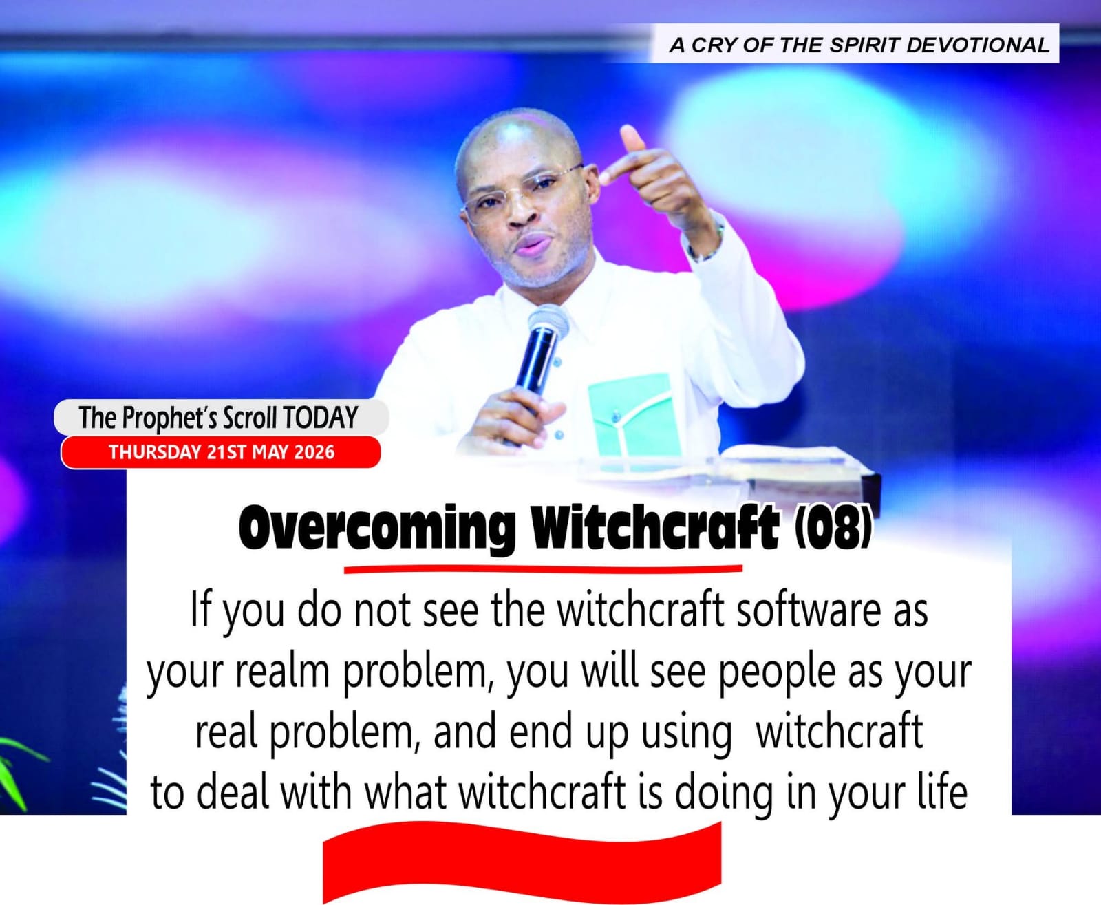 THE CRY OF THE SPIRIT DEVOTIONALS – BY RICHARD E. S. TAKIM