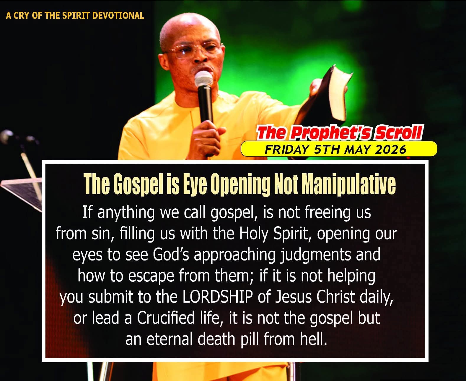 THE CRY OF THE SPIRIT DEVOTIONALS – BY RICHARD E. S. TAKIM
