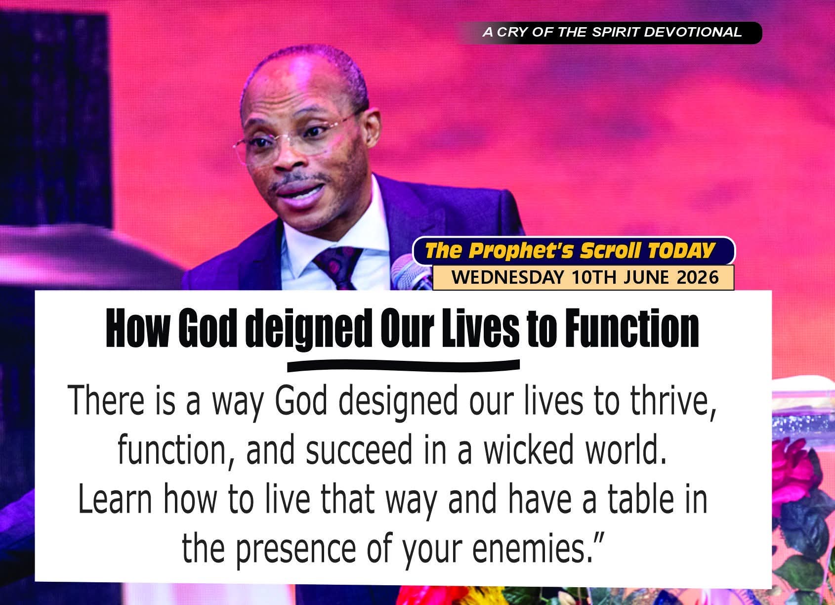 THE CRY OF THE SPIRIT DEVOTIONALS – BY RICHARD E. S. TAKIM
