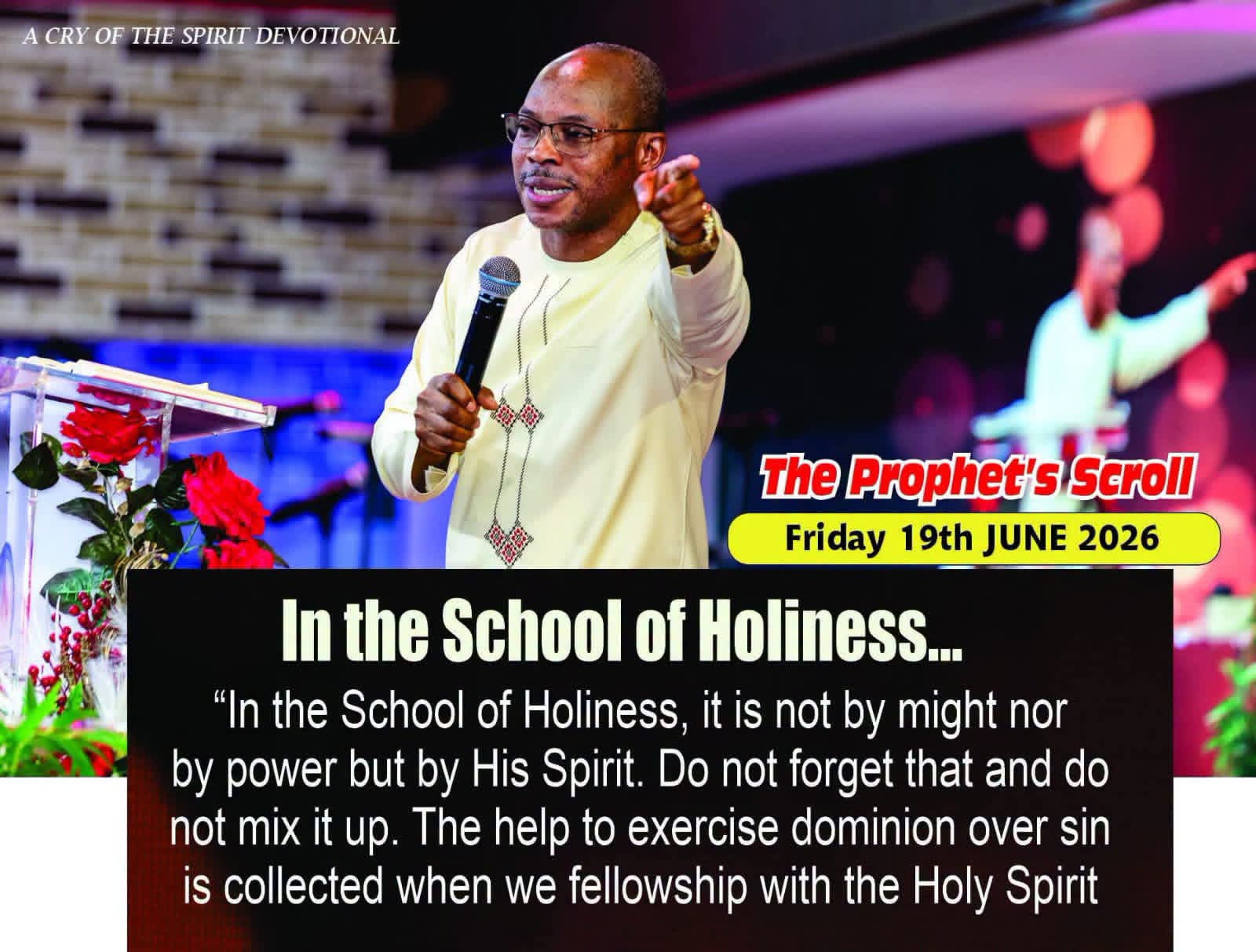 THE CRY OF THE SPIRIT DEVOTIONALS – BY RICHARD E. S. TAKIM