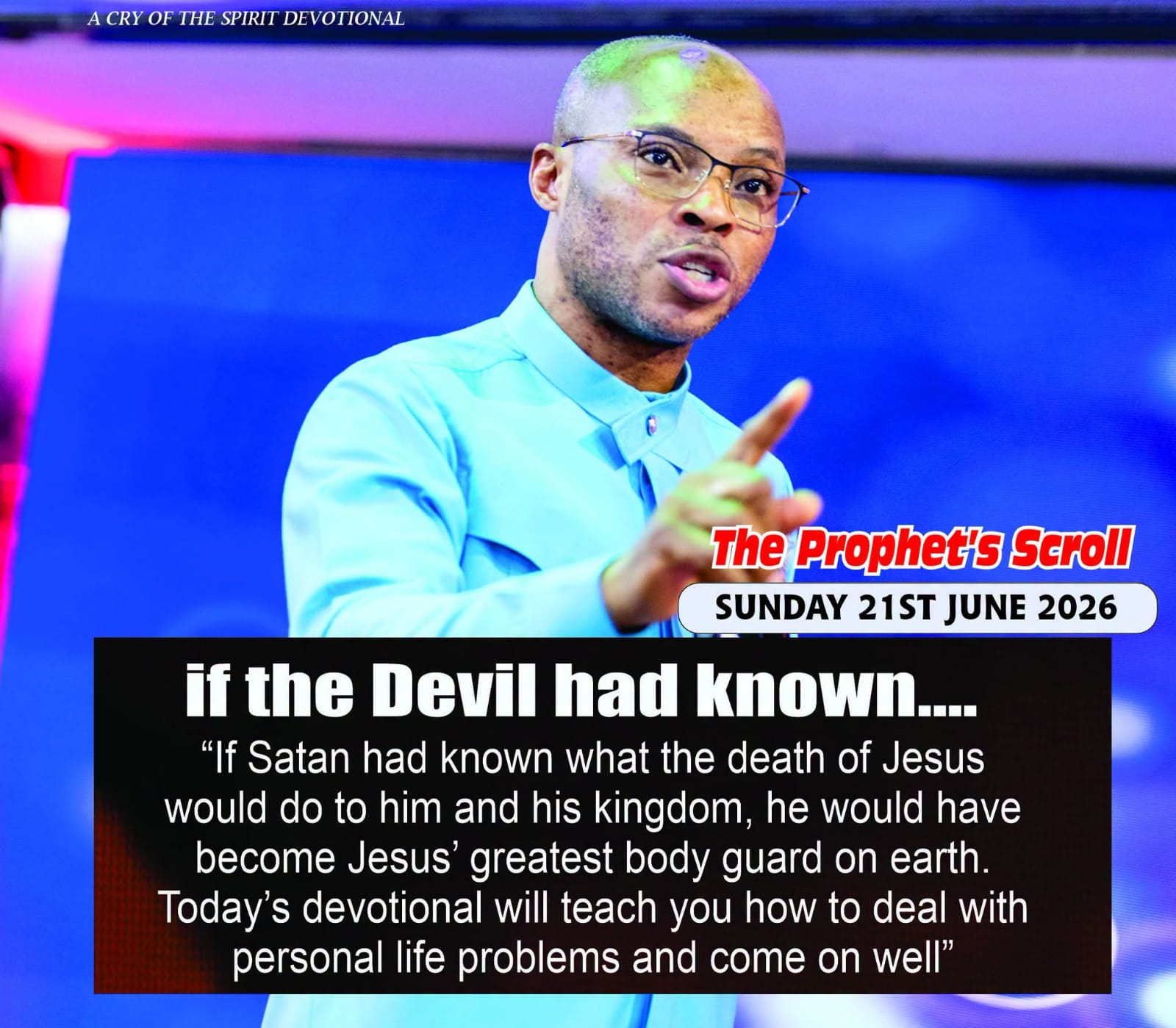 THE CRY OF THE SPIRIT DEVOTIONALS – BY RICHARD E. S. TAKIM