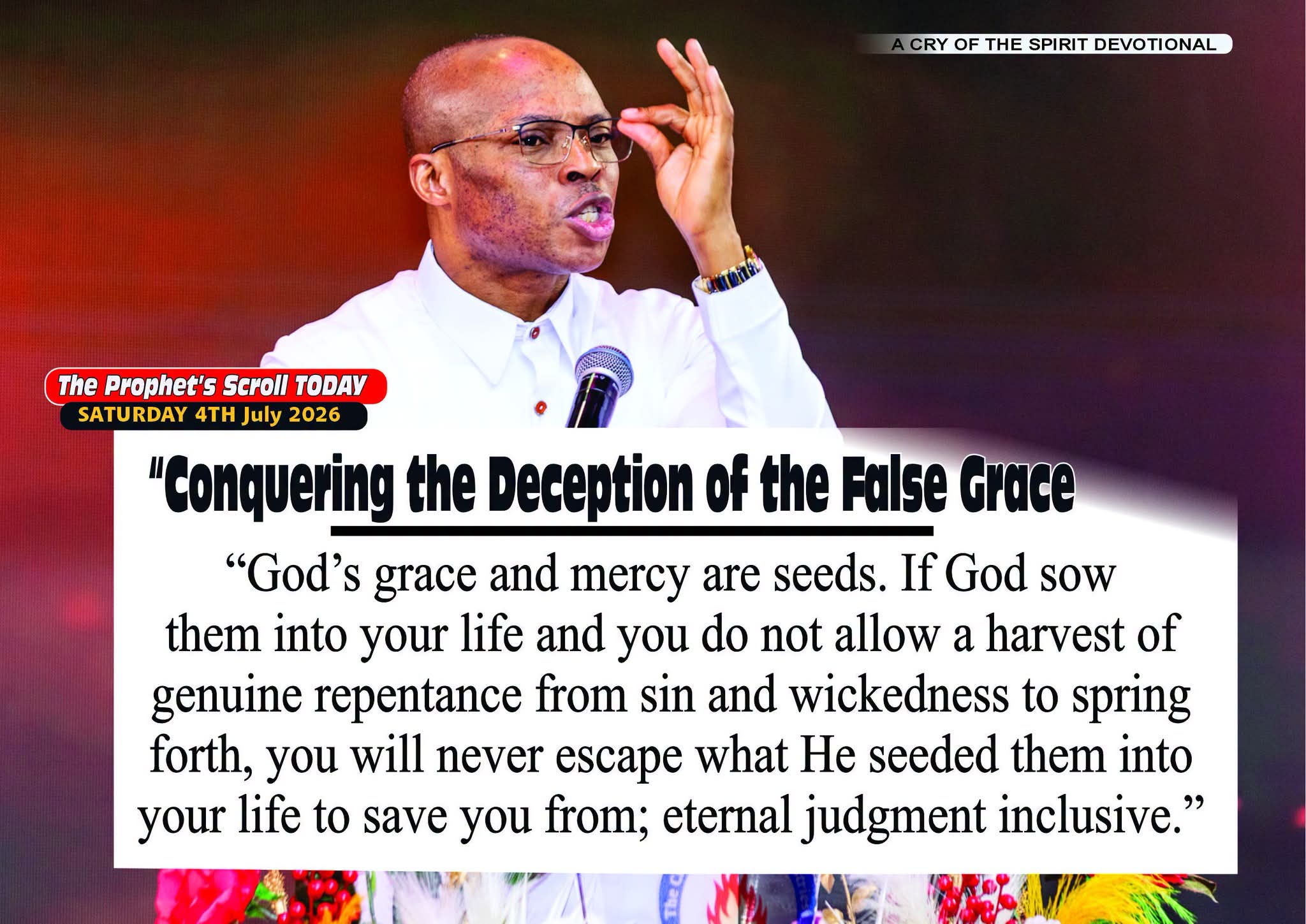 THE CRY OF THE SPIRIT DEVOTIONALS – BY RICHARD E. S. TAKIM