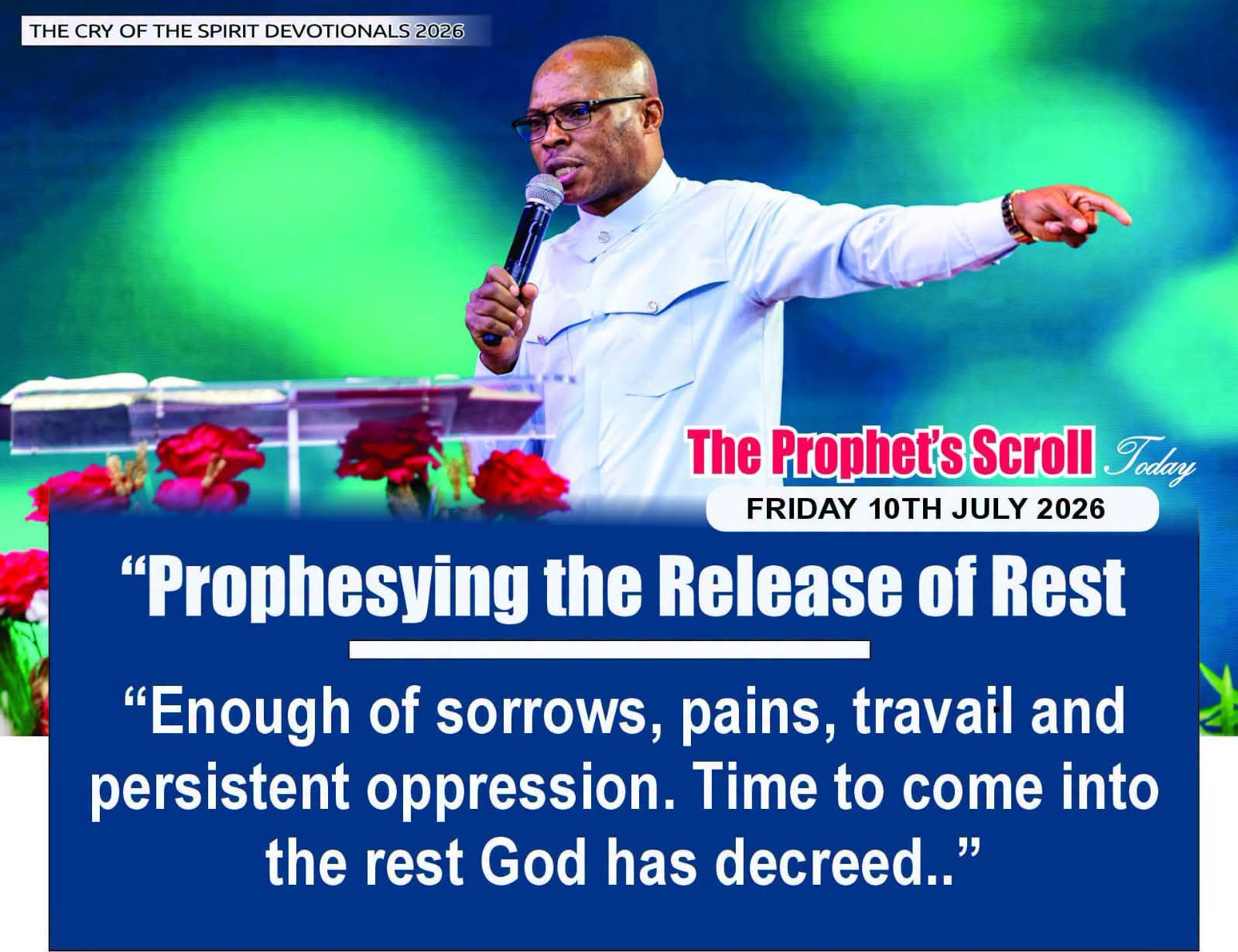 THE CRY OF THE SPIRIT DEVOTIONALS – BY RICHARD E. S. TAKIM