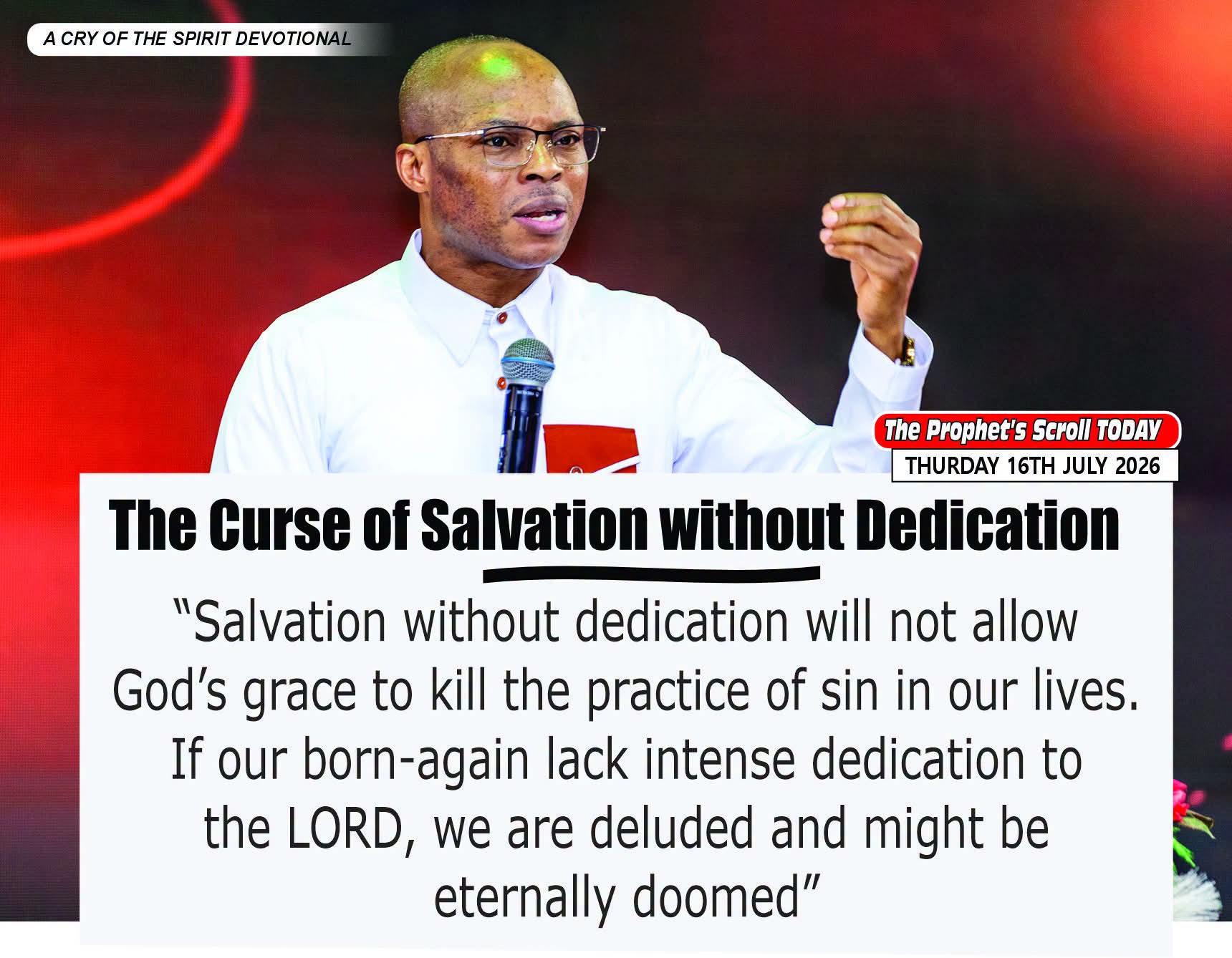 THE CRY OF THE SPIRIT DEVOTIONALS – BY RICHARD E. S. TAKIM