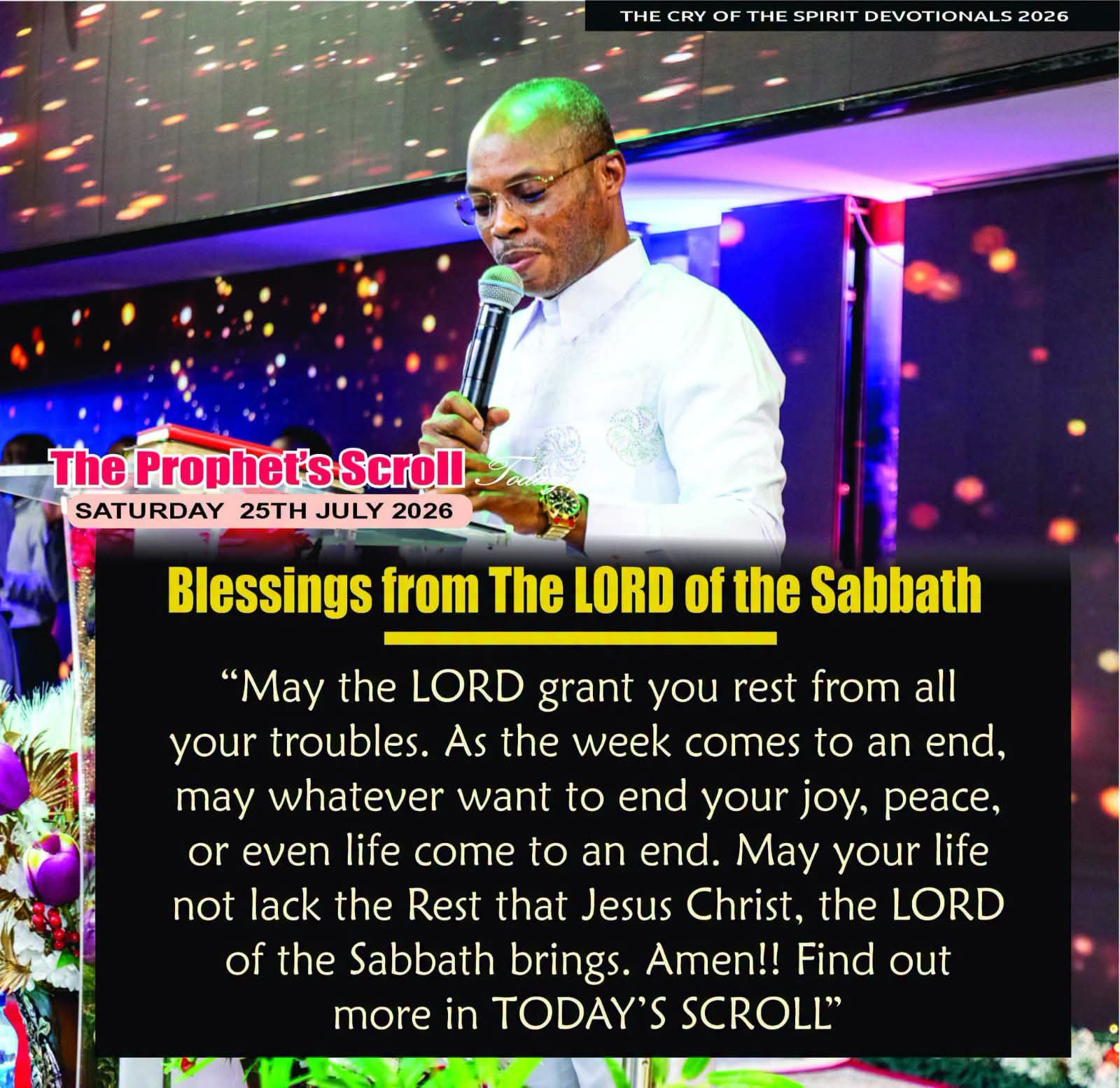 THE CRY OF THE SPIRIT DEVOTIONALS – BY RICHARD E. S. TAKIM