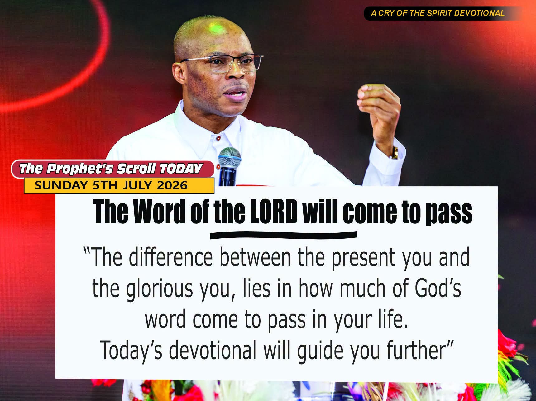 THE CRY OF THE SPIRIT DEVOTIONALS – BY RICHARD E. S. TAKIM