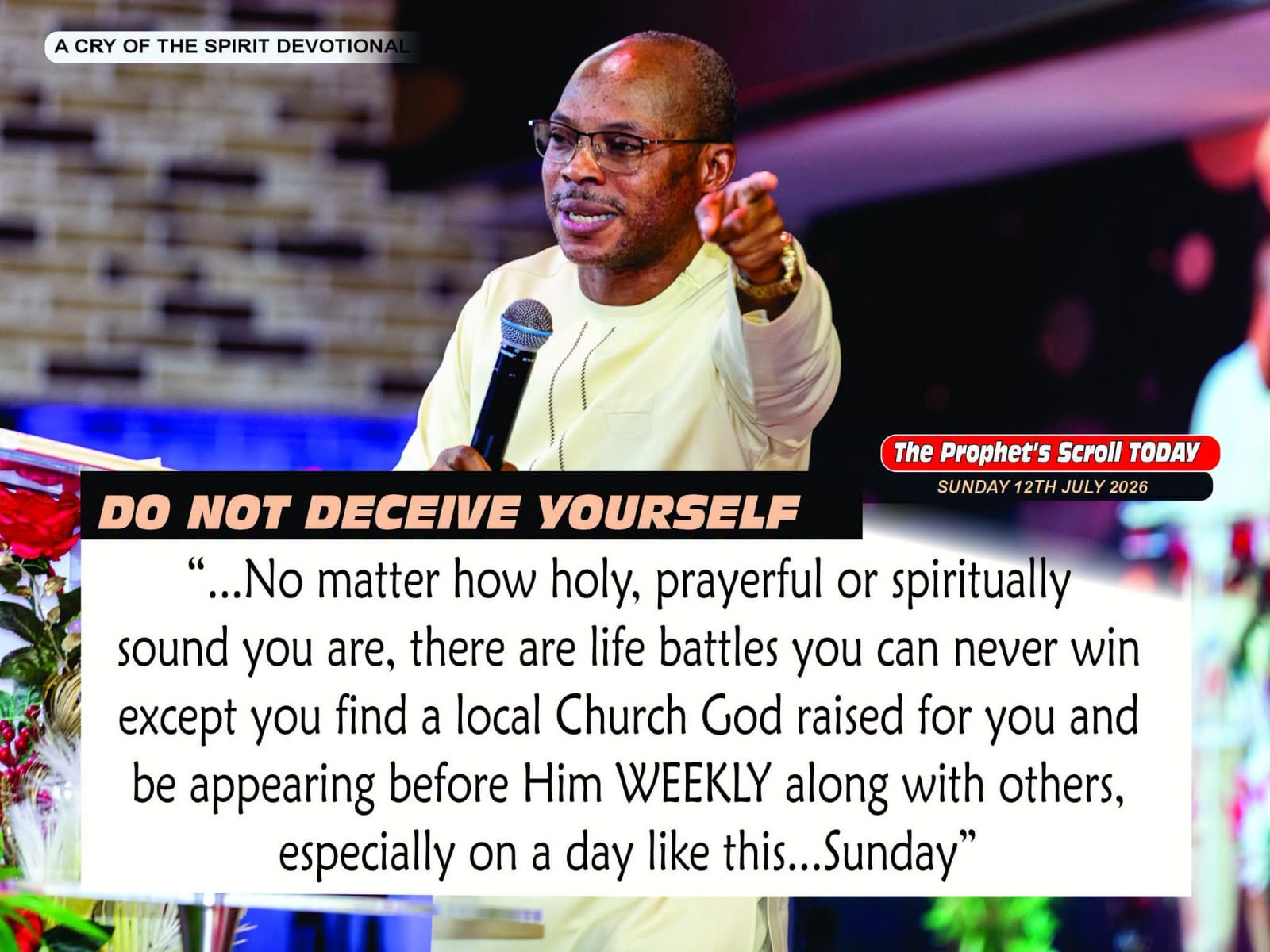 THE CRY OF THE SPIRIT DEVOTIONALS – BY RICHARD E. S. TAKIM