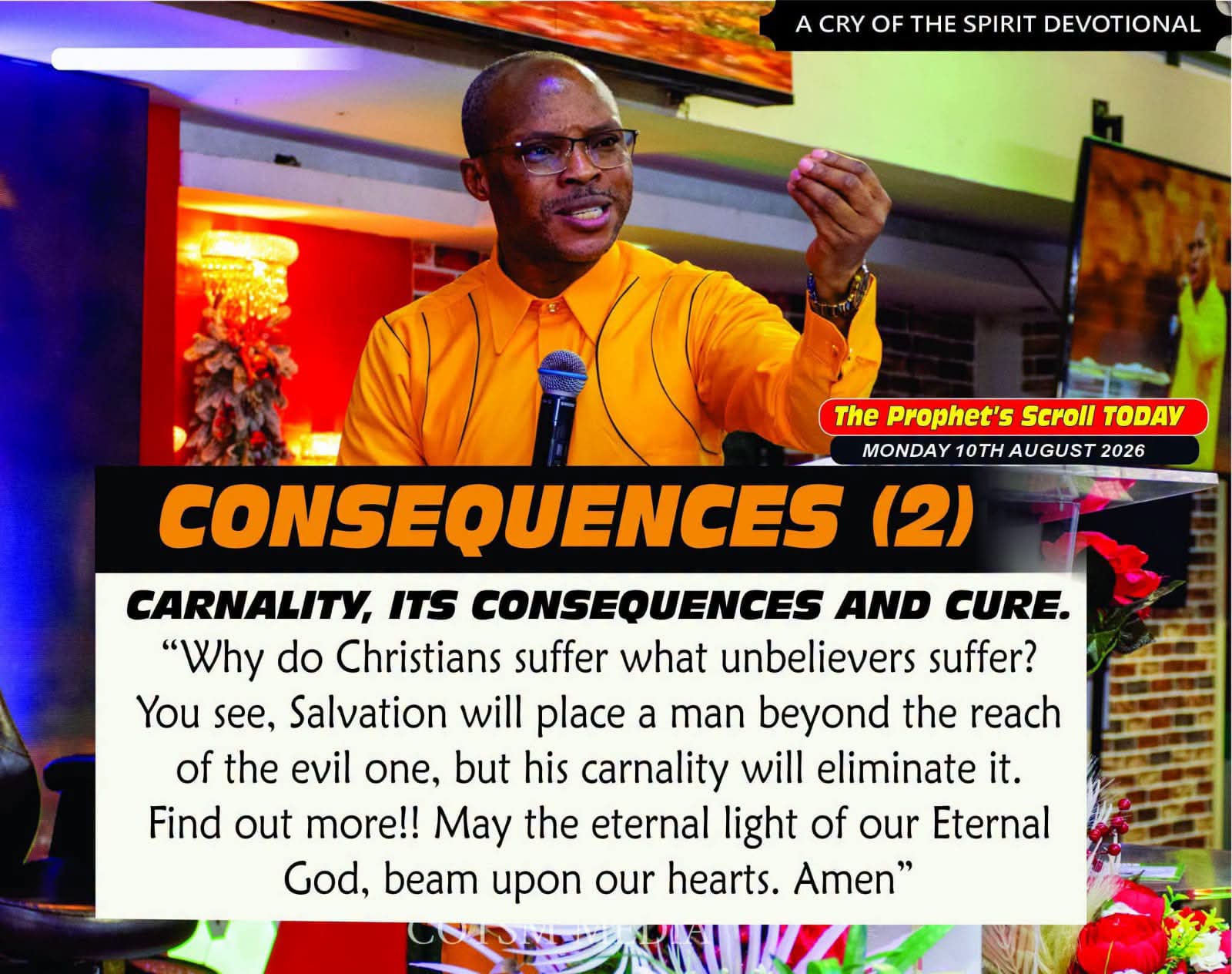 THE CRY OF THE SPIRIT DEVOTIONALS – BY RICHARD E. S. TAKIM