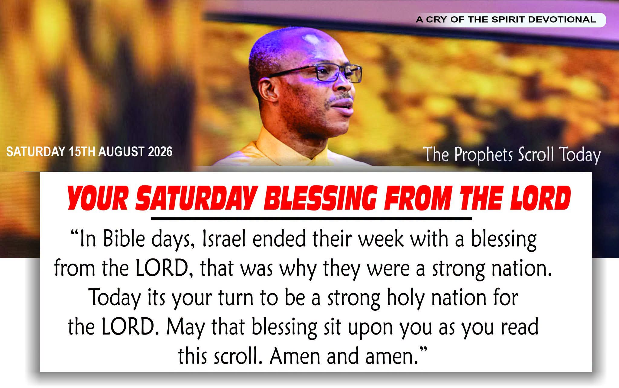 THE CRY OF THE SPIRIT DEVOTIONALS – BY RICHARD E. S. TAKIM