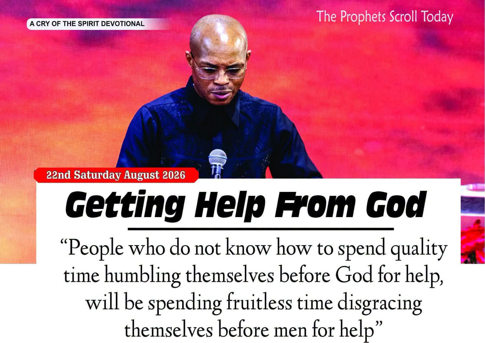 THE CRY OF THE SPIRIT DEVOTIONALS – BY RICHARD E. S. TAKIM