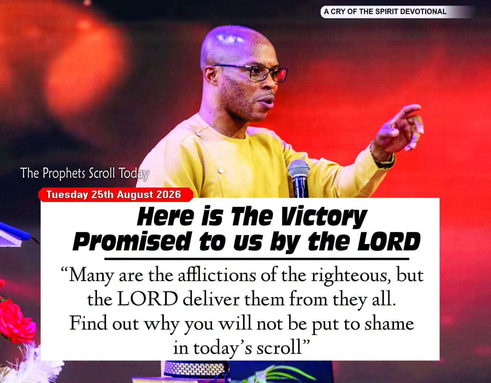 THE CRY OF THE SPIRIT DEVOTIONALS – BY RICHARD E. S. TAKIM