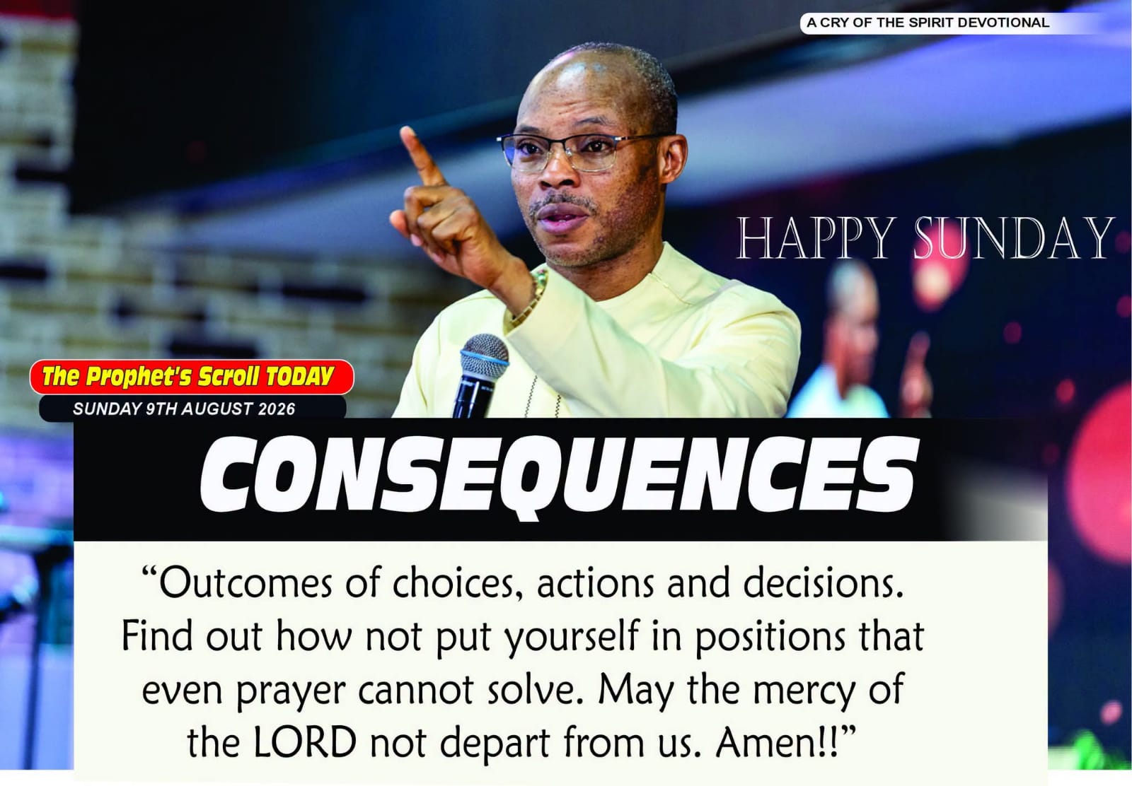 THE CRY OF THE SPIRIT DEVOTIONALS – BY RICHARD E. S. TAKIM
